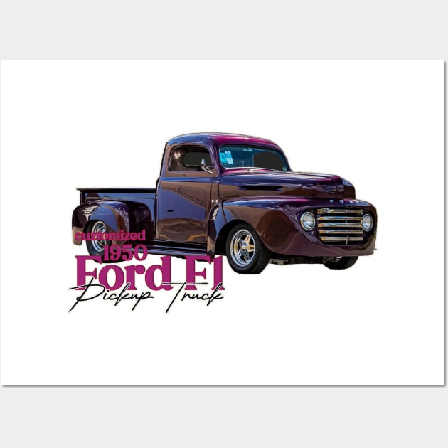 Customized 1950 Ford F1 Pickup Truck Wall Art by Gestalt Imagery